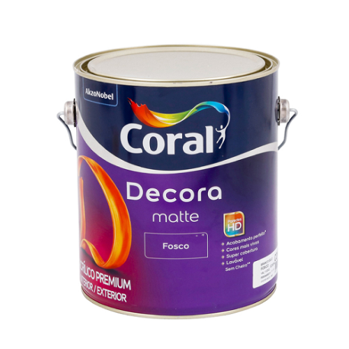 Tinta Acrílica Decora Matte Fosco Base P de 3,2L Coral